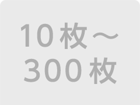 10枚〜300枚